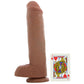 King Cock 11" Cock with Balls in Tan