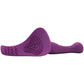 ME2 Vibrating Silicone Strap-On Ready Probe in Purple