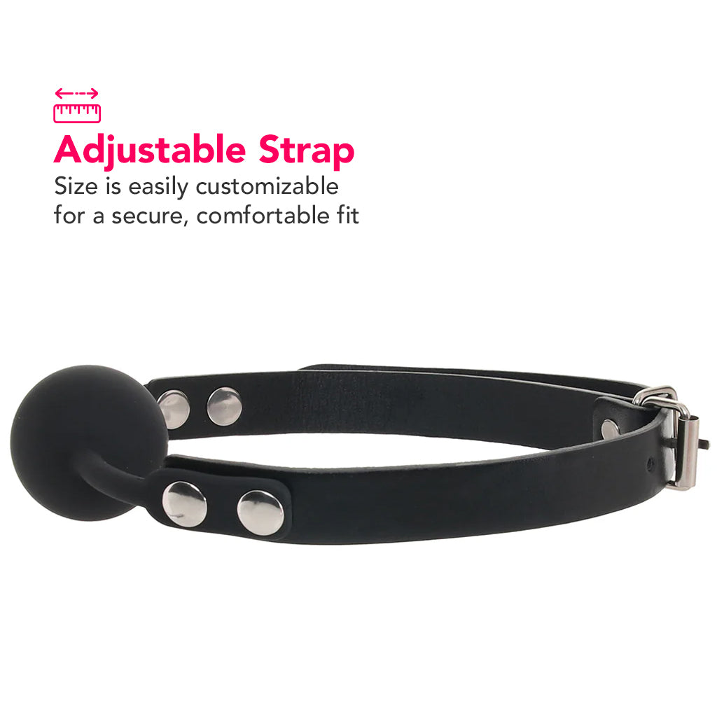 Ouch! Silicone Ball Gag in Black – PinkCherry