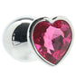 Ouch! Pink Heart Gem Plug in Large