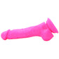 Colours 7 Inch Firm Silicone Dildo in Pink