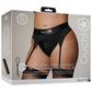 Ouch! Vibrating Strap-on Garter Thong in XL/2X