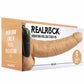 Real Rock Hollow Vibrating 9 Inch Ballsy Strap-On in Tan