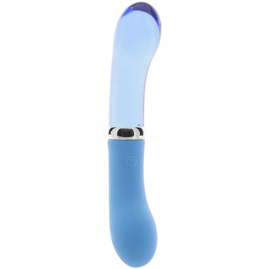 Prisms Bleu Dual Ended Silicone and Glass G-Vibe