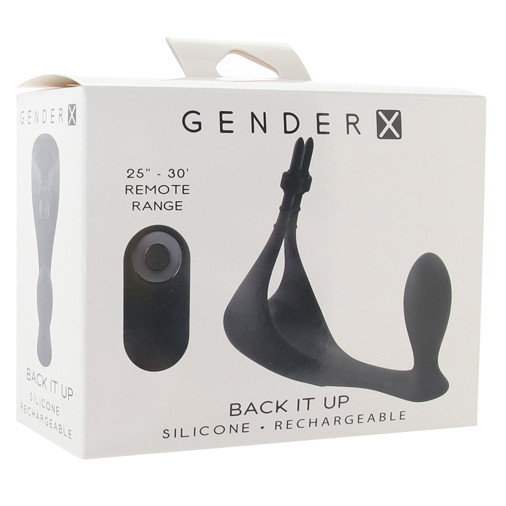 Gender X Back It Up Remote Plug and Ring Vibe PinkCherry Gender X Back It Up Remote Plug and Ring Vibe PinkCherry
