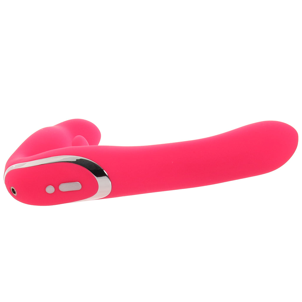 Happy Rabbit Strapless Strap-On Vibrator PinkCherry Happy Rabbit Strapless Strap-On Vibrator PinkCherry