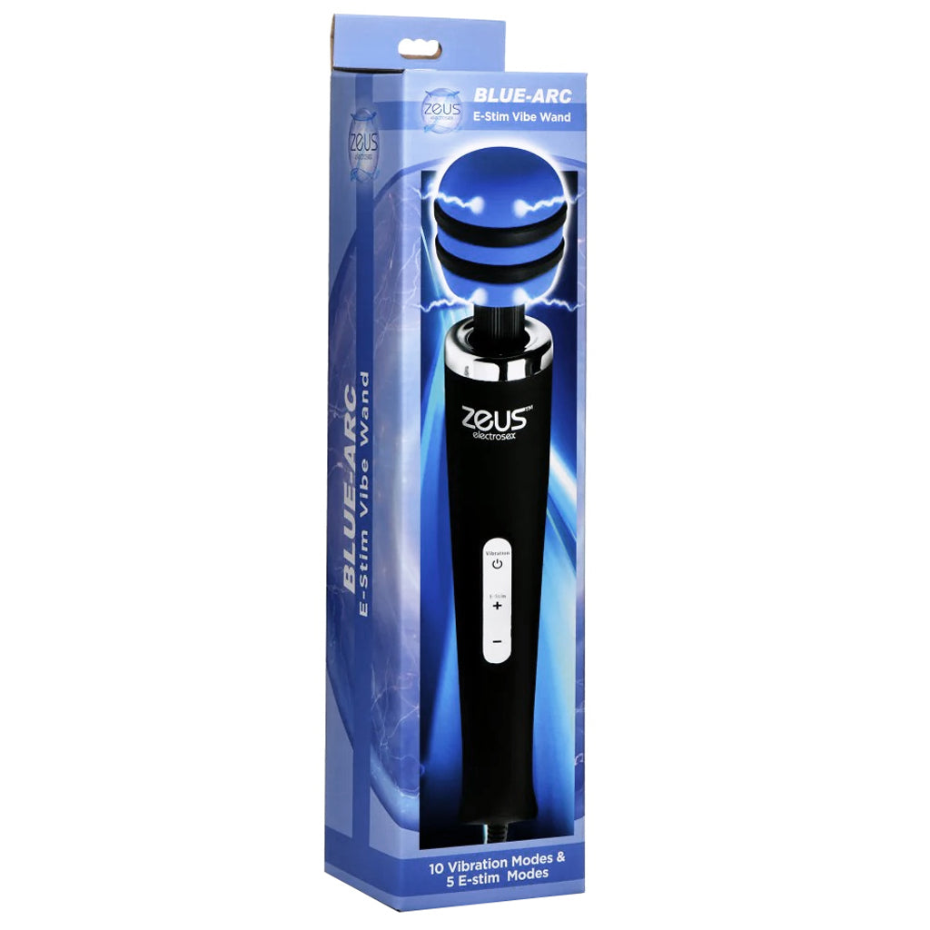Zeus Blue Arc Plug In E-Stim Vibrating Wand PinkCherry Zeus Blue Arc Plug In E-Stim Vibrating Wand PinkCherry